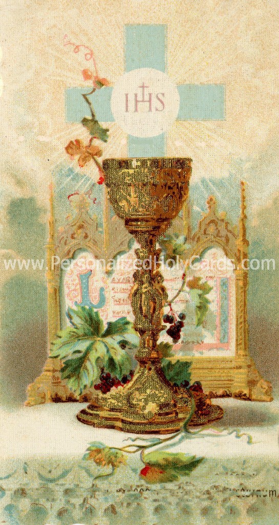 Custom Catholic holy cards personalized prayer cards