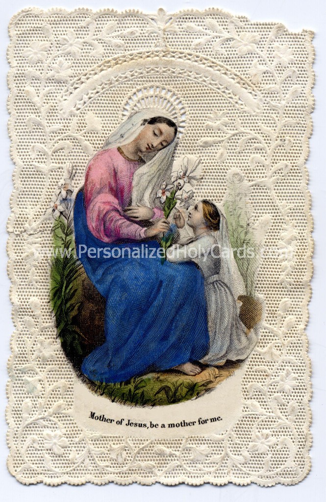 Custom Catholic holy cards personalized prayer cards
