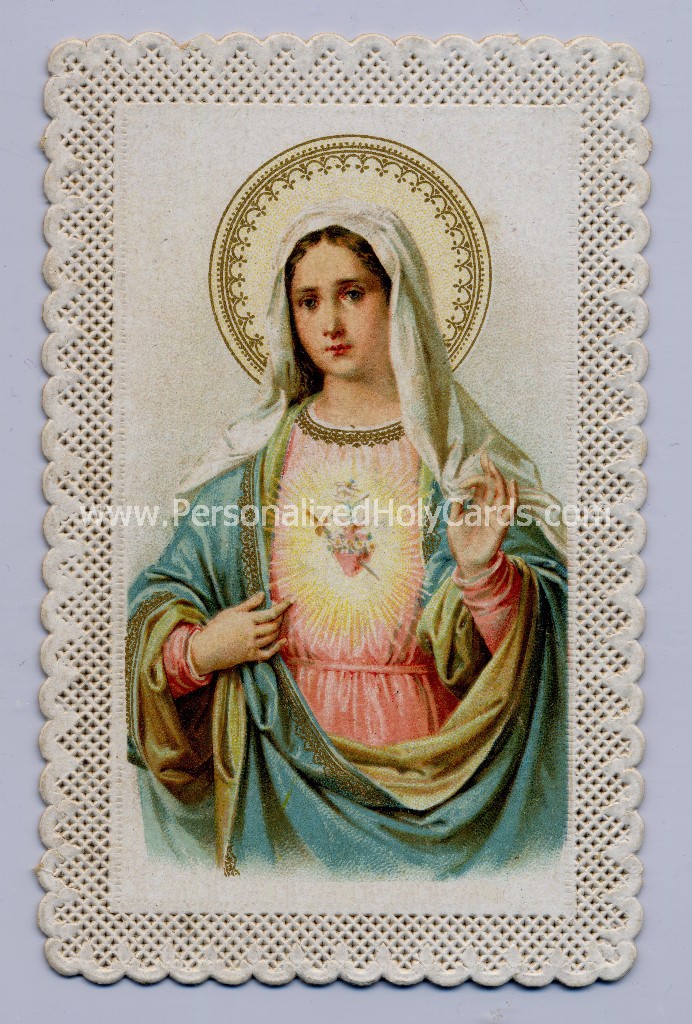 Custom Catholic holy cards personalized prayer cards